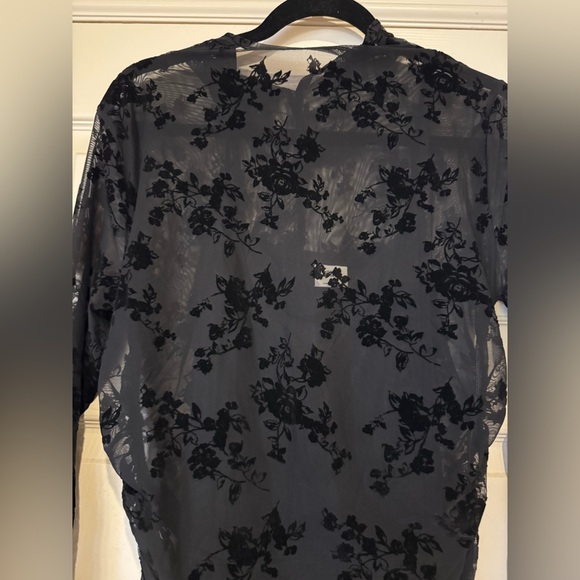 Abercrombie & Fitch Black Floral Long Sleeve Dress - Picture 2 of 6